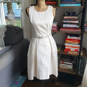 Gold Cream High Low Hem White House Black Market Cocktail Cruise Dress S…